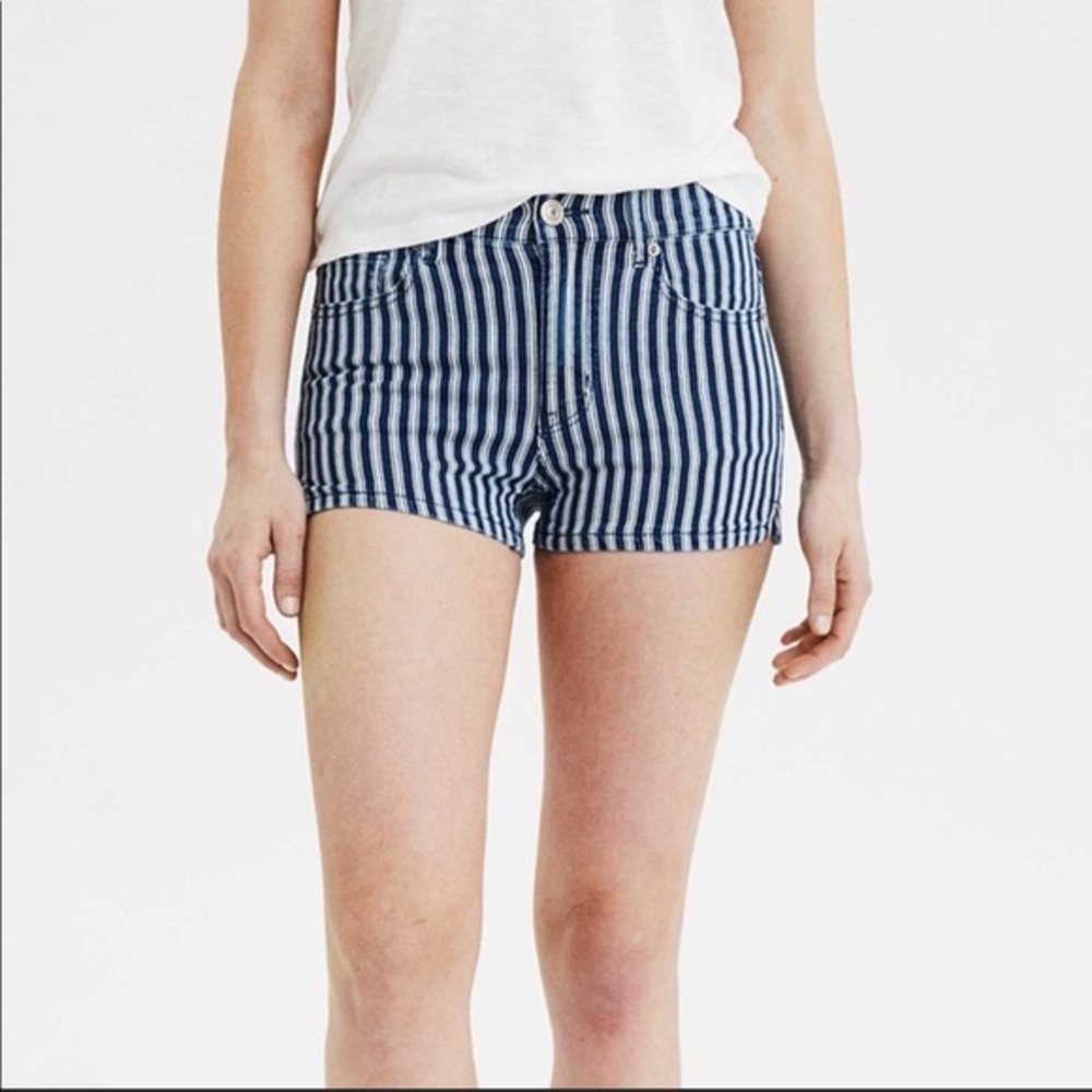American Eagle Striped Shorts